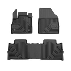Tappetini per auto no. 77 compatibili con Renault Espace V 2014-2022 su misura in gomma | Tipo Auto: Crossover | Set di tappetini premium | Materiale TPE durevole | Bordi più alti