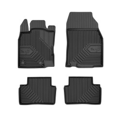 Tappetini per auto no. 77 compatibili con Renault Kadjar 2015-2022 su misura in gomma | Tipo Auto: Crossover | Set di tappetini premium | Materiale TPE durevole | Bordi più alti
