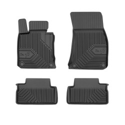 Tappetini per auto no. 77 compatibili con BMW Serie 4 F33 2013-2020 su misura in gomma | Note: Cabrio | Set di tappetini premium | Materiale TPE durevole | Bordi più alti