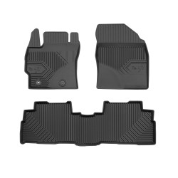 Tappetini per auto no. 77 compatibili con Toyota Verso 2009-2018 su misura in gomma | Tipo Auto: Minivan | Set di tappetini premium | Materiale TPE durevole | Bordi più alti