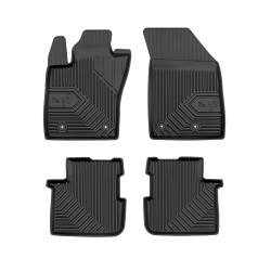 Tappetini per auto no. 77 compatibili con Fiat Tipo dal 2015 in poi su misura in gomma | Note: non compatibile con versione Berlina | Set di tappetini premium | Materiale TPE durevole | Bordi più alti