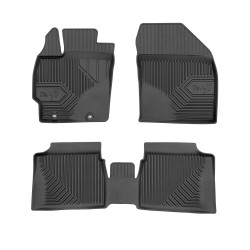 Tappetini per auto no. 77 compatibili con Toyota Prius III 2009-2015 su misura in gomma | Note: liftback | Set di tappetini premium | Materiale TPE durevole | Bordi più alti