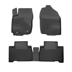 Tappetini per auto no. 77 compatibili con Toyota RAV4 IV 2013-2019 su misura in gomma | Note: Hybrid | Tipo Auto: SUV | Set di tappetini premium | Materiale TPE durevole | Bordi più alti