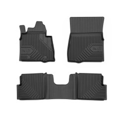 Tappetini per auto no. 77 compatibili con Mercedes-Benz Classe G W463 1990-2018 su misura in gomma | Tipo Auto: SUV | Set di tappetini premium | Materiale TPE durevole | Bordi più alti