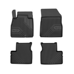 Tappetini per auto no. 77 compatibili con Nissan Micra K13 2010-2016 su misura in gomma | Tipo Auto: Hatchback | Set di tappetini premium | Materiale TPE durevole | Bordi più alti