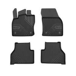 Tappetini per auto no. 77 compatibili con Volkswagen Caddy IV dal 2020 in poi su misura in gomma | Tipo Auto: Combivan | Set di tappetini premium | Materiale TPE durevole | Bordi più alti