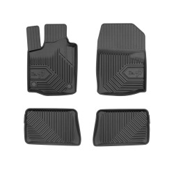 Tappetini per auto no. 77 compatibili con Renault Twingo II 2007-2014 su misura in gomma | Tipo Auto: Hatchback | Set di tappetini premium | Materiale TPE durevole | Bordi più alti