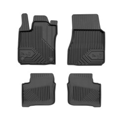 Tappetini per auto no. 77 compatibili con Smart Forfour II 2014-2020 su misura in gomma | Tipo Auto: Hatchback | Set di tappetini premium | Materiale TPE durevole | Bordi più alti