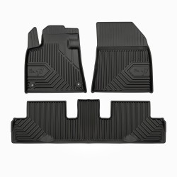 Tappetini per auto no. 77 compatibili con Citroën C4 Picasso II 2013-2019 su misura in gomma | Tipo Auto: Minivan | Set di tappetini premium | Materiale TPE durevole | Bordi più alti