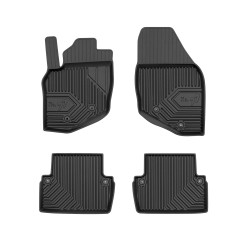 Tappetini per auto no. 77 compatibili con Volvo V70 II 2000-2007 su misura in gomma | Tipo Auto: Station Wagon | Set di tappetini premium | Materiale TPE durevole | Bordi più alti
