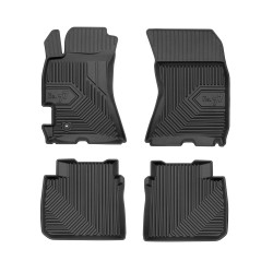 Tappetini per auto no. 77 compatibili con Subaru Legacy IV 2003-2009 su misura in gomma | Set di tappetini premium | Materiale TPE durevole | Bordi più alti