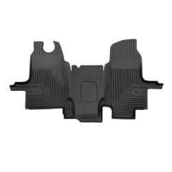 Tappetini per auto no. 77 compatibili con Ford Transit V 2000-2013 su misura in gomma | Note: con transmissione nel pianale | Tipo Auto: Van | Set di tappetini premium | Materiale TPE durevole | Bordi più alti