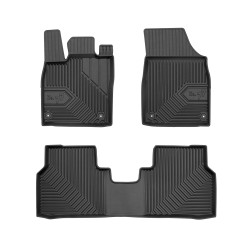 Tappetini per auto no. 77 compatibili con Volkswagen ID.4 dal 2020 in poi su misura in gomma | Tipo Auto: Crossover | Set di tappetini premium | Materiale TPE durevole | Bordi più alti