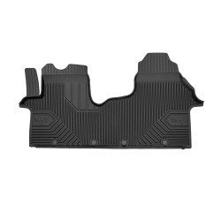 Tappetini per auto no. 77 compatibili con Renault Trafic III dal 2014 in poi su misura in gomma | Set di tappetini premium | Materiale TPE durevole | Bordi più alti
