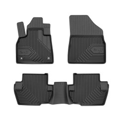 Tappetini per auto no. 77 compatibili con DS 5 2015-2018 su misura in gomma | Tipo Auto: Hatchback | Set di tappetini premium | Materiale TPE durevole | Bordi più alti