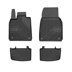 Tappetini per auto no. 77 compatibili con Porsche Taycan dal 2019 in poi su misura in gomma | Set di tappetini premium | Materiale TPE durevole | Bordi più alti