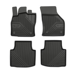 Tappetini per auto no. 77 compatibili con Skoda Superb III dal 2015 in poi su misura in gomma | Set di tappetini premium | Materiale TPE durevole | Bordi più alti