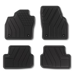 Tappetini compatibili con Volkswagen Polo VI dal 2017 in poi, su misura in Gomma TPE