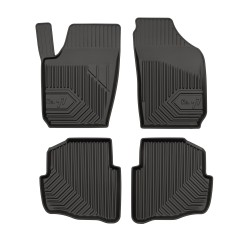 Tappetini per auto no. 77 compatibili con Skoda Fabia I 1999-2008 su misura in gomma | Set di tappetini premium | Materiale TPE durevole | Bordi più alti