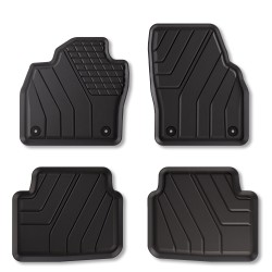 Tappetini compatibili con Skoda Kamiq dal 2019 in poi, su misura in Gomma TPE