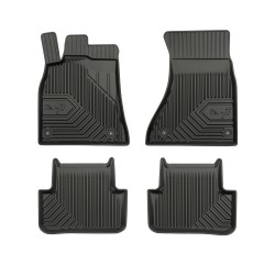 Tappetini per auto no. 77 compatibili con Audi A4 B8 2007-2015 su misura in gomma | Set di tappetini premium | Materiale TPE durevole | Bordi più alti