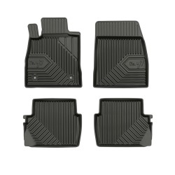 Tappetini per auto no. 77 compatibili con Ford Fiesta VII dal 2017 in poi su misura in gomma | Tipo Auto: Hatchback | Set di tappetini premium | Materiale TPE durevole | Bordi più alti