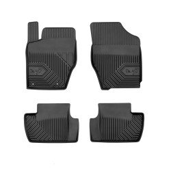 Tappetini per auto no. 77 compatibili con Citroën C4 I 2004-2010 su misura in gomma | Set di tappetini premium | Materiale TPE durevole | Bordi più alti