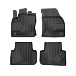 Tappetini per auto no. 77 compatibili con Volkswagen Tiguan II dal 2015 in poi su misura in gomma | Tipo Auto: SUV | Set di tappetini premium | Materiale TPE durevole | Bordi più alti