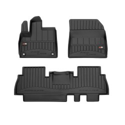 Tappetini per auto Proline 3D compatibili con Opel Combo E dal 2018 in poi su misura in gomma | Tipo Auto: Combivan | Set di tappetini premium | Materiale TPE durevole | Bordi più alti