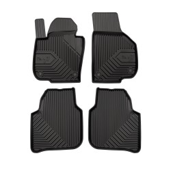 Tappetini per auto no. 77 compatibili con Skoda Superb II 2008-2015 su misura in gomma | Set di tappetini premium | Materiale TPE durevole | Bordi più alti