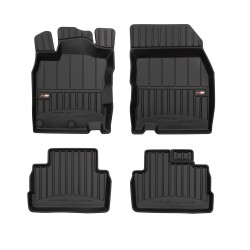 Tappetini per auto Proline 3D compatibili con Nissan Qashqai II 2013-2021 su misura in gomma | Note: con possibilità di ritaglio per rendere compatibile con versione Tekna | Tipo Auto: Crossover | Set di tappetini premium | Materiale TPE durevole | Bordi