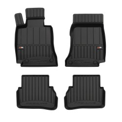 Tappetini per auto Proline 3D compatibili con Mercedes-Benz Classe C W205 2014-2021 su misura in gomma | Set di tappetini premium | Materiale TPE durevole | Bordi più alti