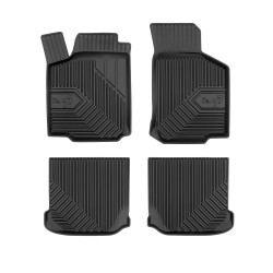 Tappetini per auto no. 77 compatibili con SEAT Leon I 1999-2005 su misura in gomma | Set di tappetini premium | Materiale TPE durevole | Bordi più alti