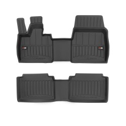Tappetini per auto Proline 3D compatibili con BMW i3 2013-2022 su misura in gomma | Set di tappetini premium | Materiale TPE durevole | Bordi più alti