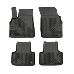 Tappetini per auto no. 77 compatibili con Audi Q7 II dal 2015 in poi su misura in gomma | Note: 1° e 2° fila | Tipo Auto: SUV | Set di tappetini premium | Materiale TPE durevole | Bordi più alti