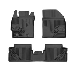Tappetini per auto no. 77 compatibili con Toyota Auris I 2006-2012 su misura in gomma | Tipo Auto: Hatchback | Set di tappetini premium | Materiale TPE durevole | Bordi più alti