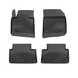Tappetini per auto no. 77 compatibili con Citroën C5 II 2008-2017 su misura in gomma | Set di tappetini premium | Materiale TPE durevole | Bordi più alti