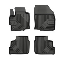 Tappetini per auto no. 77 compatibili con Mitsubishi Space Star dal 2013 in poi su misura in gomma | Tipo Auto: Minivan | Set di tappetini premium | Materiale TPE durevole | Bordi più alti