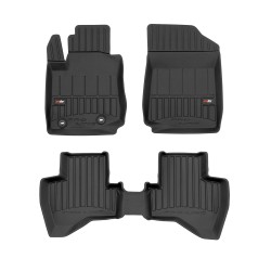 Tappetini per auto Proline 3D compatibili con Toyota Aygo II 2014-2022 su misura in gomma | Tipo Auto: Hatchback | Set di tappetini premium | Materiale TPE durevole | Bordi più alti