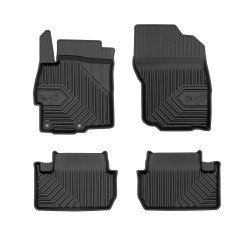 Tappetini per auto no. 77 compatibili con Mitsubishi Lancer VIII 2007-2017 su misura in gomma | Set di tappetini premium | Materiale TPE durevole | Bordi più alti