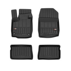 Tappetini per auto Proline 3D compatibili con Renault Twingo II 2007-2014 su misura in gomma | Tipo Auto: Hatchback | Set di tappetini premium | Materiale TPE durevole | Bordi più alti