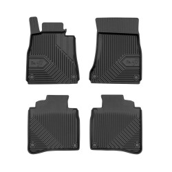 Tappetini per auto no. 77 compatibili con Mercedes-Benz Classe S W222 2013-2020 su misura in gomma | Note: 4Matic, versione Long  | Tipo Auto: Berlina | Set di tappetini premium | Materiale TPE durevole | Bordi più alti