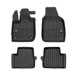 Tappetini per auto Proline 3D compatibili con Fiat 500e II dal 2020 in poi su misura in gomma | Note: elettrica | Tipo Auto: Hatchback | Set di tappetini premium | Materiale TPE durevole | Bordi più alti
