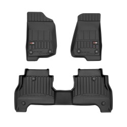Tappetini per auto Proline 3D compatibili con Jeep Gladiator dal 2019 in poi su misura in gomma | Tipo Auto: Pickup | Set di tappetini premium | Materiale TPE durevole | Bordi più alti