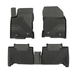 Tappetini per auto no. 77 compatibili con Lexus NX I 2014-2021 su misura in gomma | Note: non compatibile con versione Hybrid | Tipo Auto: SUV | Set di tappetini premium | Materiale TPE durevole | Bordi più alti