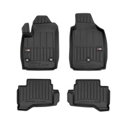 Tappetini per auto Proline 3D compatibili con Fiat 500e I 2015-2020 su misura in gomma | Note: elettrica, post-facelift | Tipo Auto: Hatchback | Set di tappetini premium | Materiale TPE durevole | Bordi più alti