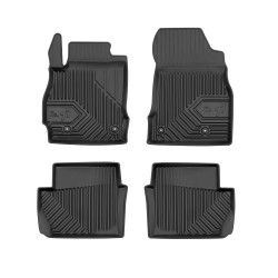 Tappetini per auto no. 77 compatibili con Mazda 2 II 2007-2014 su misura in gomma | Set di tappetini premium | Materiale TPE durevole | Bordi più alti