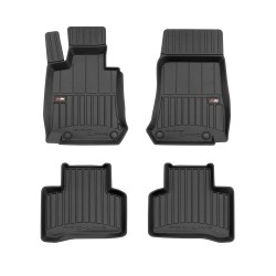 Tappetini per auto Proline 3D compatibili con Mercedes-Benz EQC N293 dal 2019 in poi su misura in gomma | Tipo Auto: SUV | Set di tappetini premium | Materiale TPE durevole | Bordi più alti