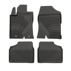 Tappetini per auto no. 77 compatibili con Toyota Avensis II 2003-2009 su misura in gomma | Set di tappetini premium | Materiale TPE durevole | Bordi più alti