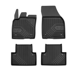 Tappetini per auto no. 77 compatibili con Volvo V50 2004-2012 su misura in gomma | Note: distanza tra i bottoni 31 cm | Tipo Auto: Station Wagon | Set di tappetini premium | Materiale TPE durevole | Bordi più alti